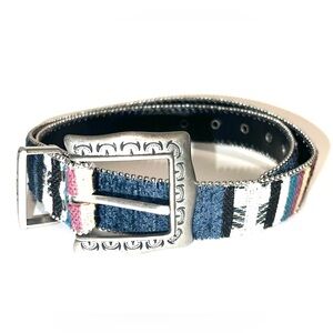 Elite Fresno California Womens Vintage Aztec Southwest Print Belt Sz M